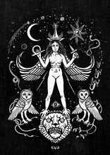 Load image into Gallery viewer, Inanna Print, Ishtar, Queen of the Night, 23x32,5 cm