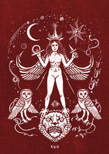 Load image into Gallery viewer, Inanna Print, Ishtar, Queen of the Night, 23x32,5 cm