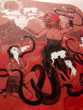 Load image into Gallery viewer, Abraxas, Gnostic God, Screenprint 19.5"x22.4",  1 Left!