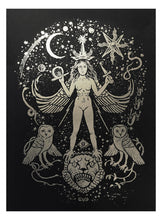 Load image into Gallery viewer, Inanna Print, Ishtar, Queen of the Night, 23x32,5 cm