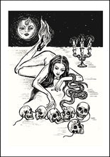 Load image into Gallery viewer, Kali print, Witch art, Art print,  Fine art print, 21x29,7 cm