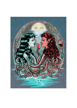 Load image into Gallery viewer, Witches from R'lyeh, Lovecraft Ladies 11.4"x16.5"