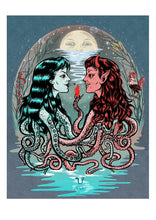 Load image into Gallery viewer, Witches from R'lyeh, Lovecraft Ladies 11.4"x16.5"