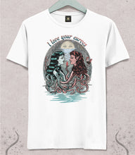 Load image into Gallery viewer, I love your curves t-shirt, Love is Love t-shirt, Lovecraft inspiration, Lovecraft Tee