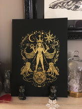 Load image into Gallery viewer, Inanna Goddess GOLD Edition,  23x32,5 cm