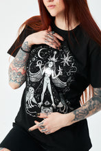 Load image into Gallery viewer, Silver Inanna T-shirt with stars