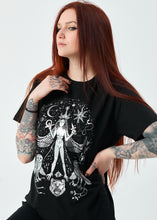 Load image into Gallery viewer, Silver Inanna T-shirt with stars