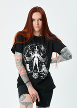 Load image into Gallery viewer, Silver Inanna T-shirt with stars