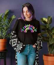 Load image into Gallery viewer, Rainbow pride t-shirt / Reflective !