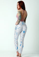 Load image into Gallery viewer, Yoga High Waisted Leggings Blue&White