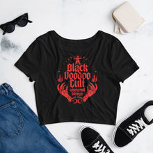 Load image into Gallery viewer, Black Voodoo Cult, Women’s Crop Tee