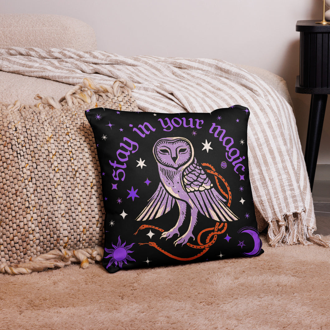 Stay in your Magic Premium Pillow Case Purple, New!