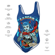 Load image into Gallery viewer, Crab - Cancer Swimsuit - Marine Blue
