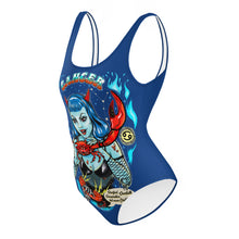 Load image into Gallery viewer, Crab - Cancer Swimsuit - Marine Blue
