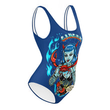 Load image into Gallery viewer, Crab - Cancer Swimsuit - Marine Blue
