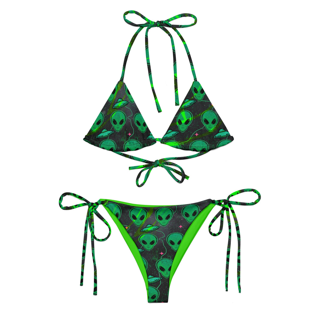 Alien, All-over print string bikini