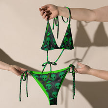 Load image into Gallery viewer, Alien, All-over print string bikini
