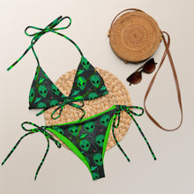 Load image into Gallery viewer, Alien, All-over print string bikini
