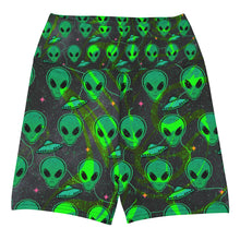 Load image into Gallery viewer, Alien head - UFO Yoga Shorts
