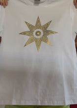 Load and play video in Gallery viewer, Star of Ishtar T-shirt, Gold &amp; Silver versions
