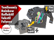 Load and play video in Gallery viewer, Warum Nicht? Why Not Tshirt, Holographic magic tshirt
