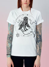 Load image into Gallery viewer, Owl, Sun and Moon Tee Ivory
