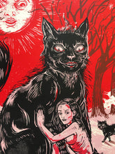 Load image into Gallery viewer, Black Cat, Screenprint 16&quot;x19&quot;
