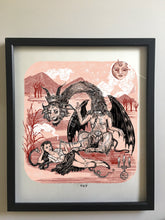 Load image into Gallery viewer, Baphometh, Beauty and the Beast, Screenprint 20&quot;x26&quot;
