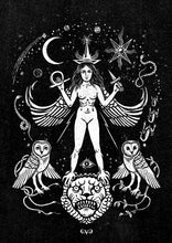 Load image into Gallery viewer, Inanna Print, Ishtar, Queen of the Night, 23x32,5 cm
