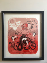 Load image into Gallery viewer, Abraxas, Gnostic God, Screenprint 19.5&quot;x22.4&quot;,  1 Left!
