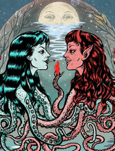 Load image into Gallery viewer, Witches from R&#39;lyeh, Lovecraft Ladies 11.4&quot;x16.5&quot;
