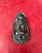 Load image into Gallery viewer, Enki Bust, Black Serpentine Stone
