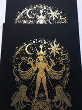 Load image into Gallery viewer, Inanna Goddess GOLD Edition,  23x32,5 cm
