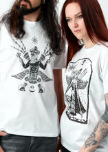 Load image into Gallery viewer, New! Ishtar T-shirt, Extraterrestrial White &amp; Grey
