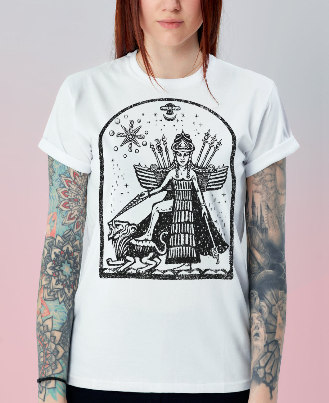New! Ishtar T-shirt, Extraterrestrial White & Grey