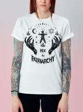 Load image into Gallery viewer, Hex the Patriarchy Tee White
